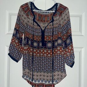 Daniel Rainn Multicolor Bohemian Blouse